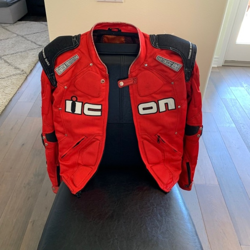 Icon  Motorcycle titanium protection armor Timax j